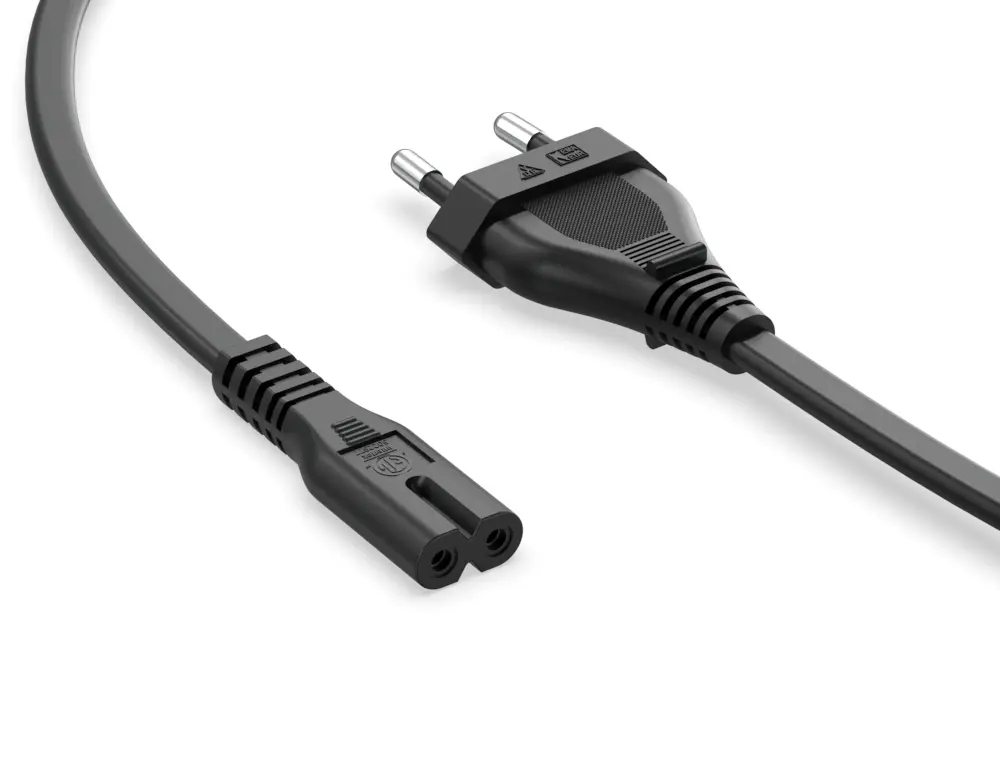 250V European Standard IEC 320 C7 Power Cord for Speakers / Printers / Gaming Consoles / Scanners / TVs