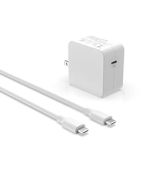 65W GaN Detachable Charger for Smartphones / Tablets / Headphones / Laptops / Bluetooth Speakers